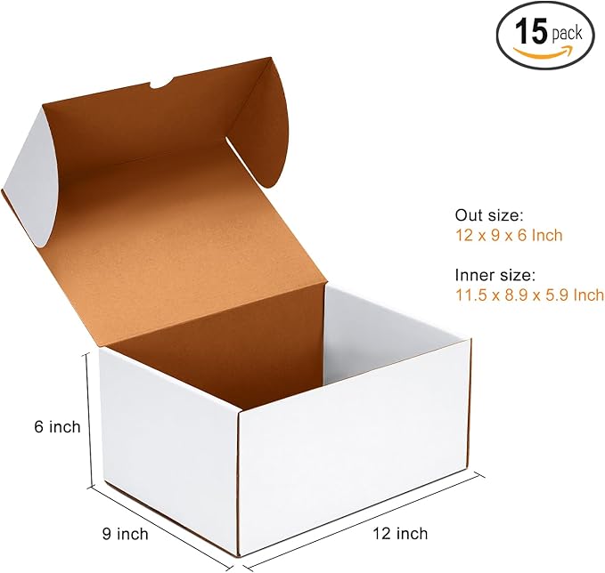12x9x6 inch Shipping Boxes Set of 15 - Image 2