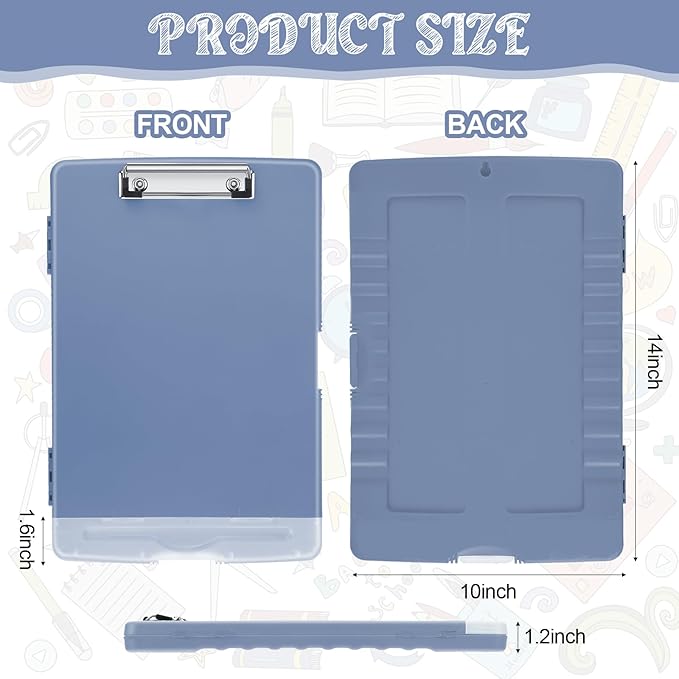 Crtiin 6 Pcs Plastic Clipboard - Image 2