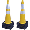 OrangeStar 8-Pack 28" Traffic Cones, Heavy Duty Base by OrangeStar