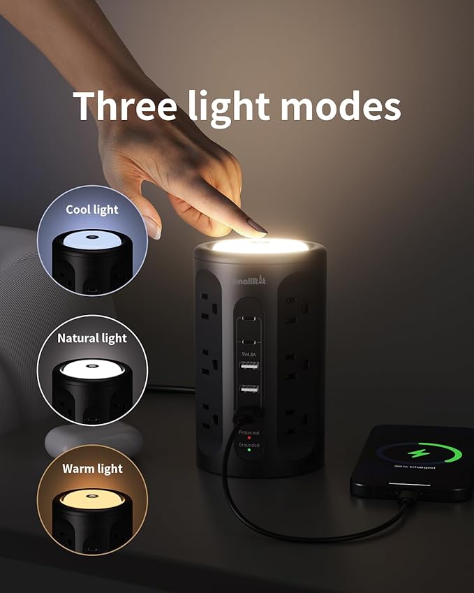 Surge Protector Power Strip Tower - Image 2
