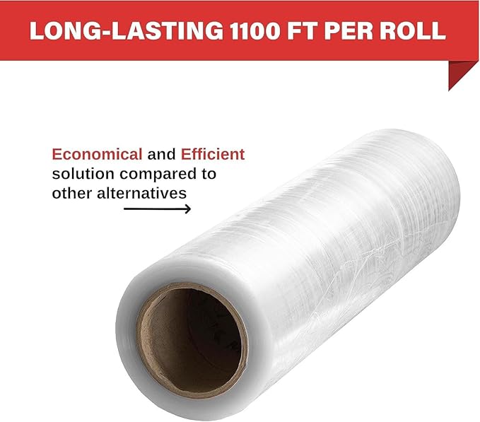 Simply Cool Stretch Wrap Industrial Strength Extra Thick 17.5" 1100 SqFt 80 - Image 4