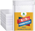 Water Resistant Bubble Envelope Mailers 6 inch x 9 inch #0 White Poly Padded by Unknown
