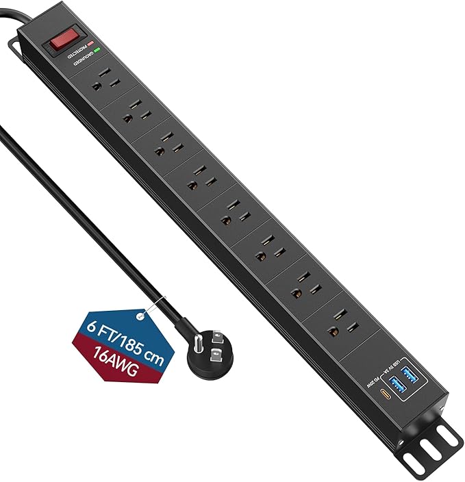 8 Outlet Heavy Duty Power Strip by BTU