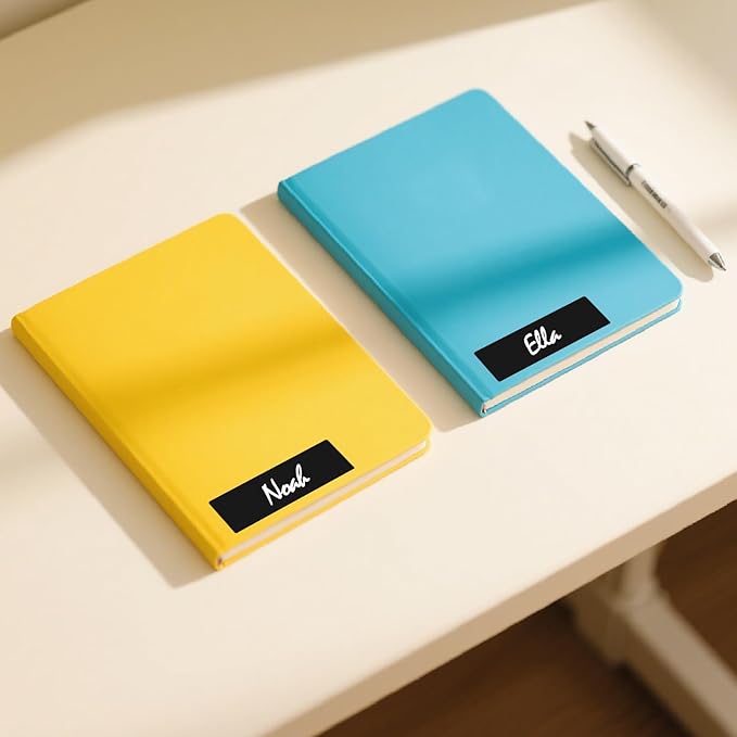 Black Rectangle Color Coding Labels 3 × 1 Inches, Self-Adhesive Writable - Image 3