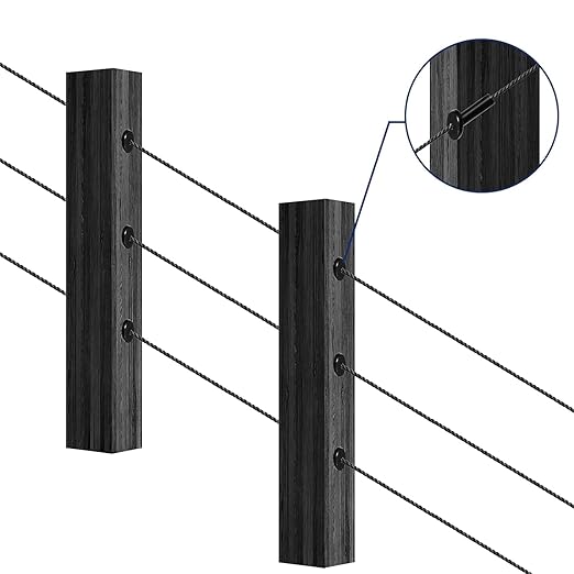 20 Pack 30 Degree Angle Protective Sleeves, T316 Marine Grade Cable Railing Kit - Image 3
