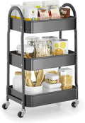EAGMAK 3 Tier Rolling Cart Under Desk, Metal Storage Cart by Eagmak