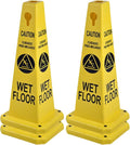 26.5" Caution Cones, 4-Sided Visible Safety Signs by OranclUS
