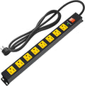 ANNQUAN Metal 8 Outlet Mountable Power Strip by ANNQUAN