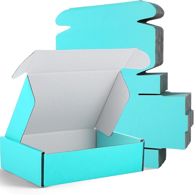 Spakon 50 Packs Shipping Boxes Cardboard Corrugated Mailer Packaging Boxes by Aranorun