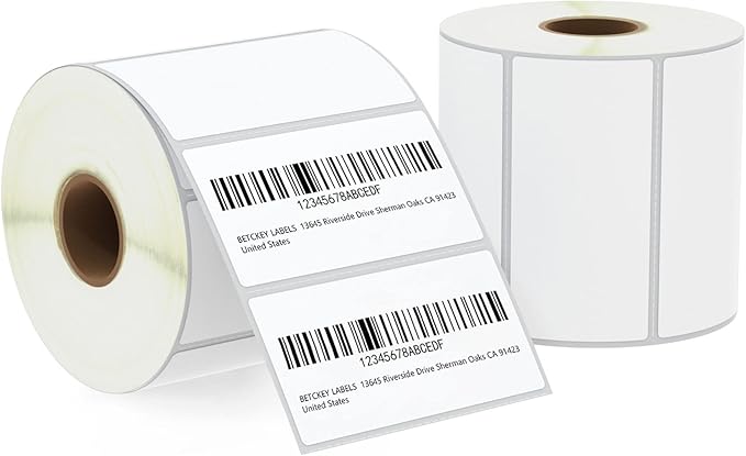 BETCKEY - 3" x 1.5" Barcode Shipping & Address Labels Compatible by BETCKEY