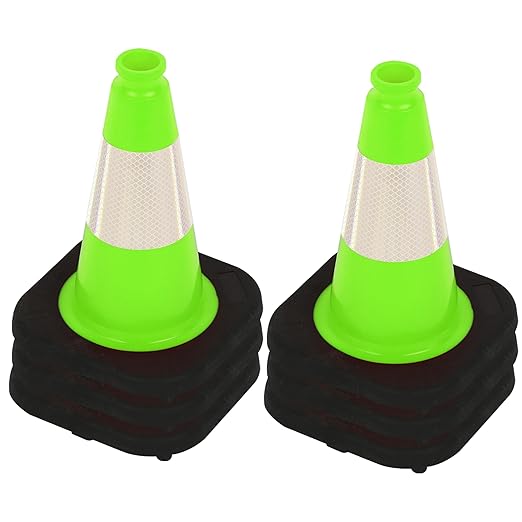 OrangeStar 12" Traffic Cones 6-Pack, Parking Lots, Construction, Indoor & by OrangeStar