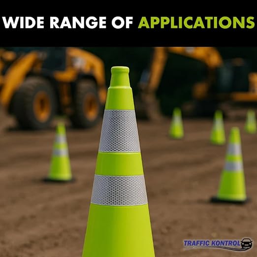 380 Pack 28" Inch Lime Traffic Safety Cones - Image 7