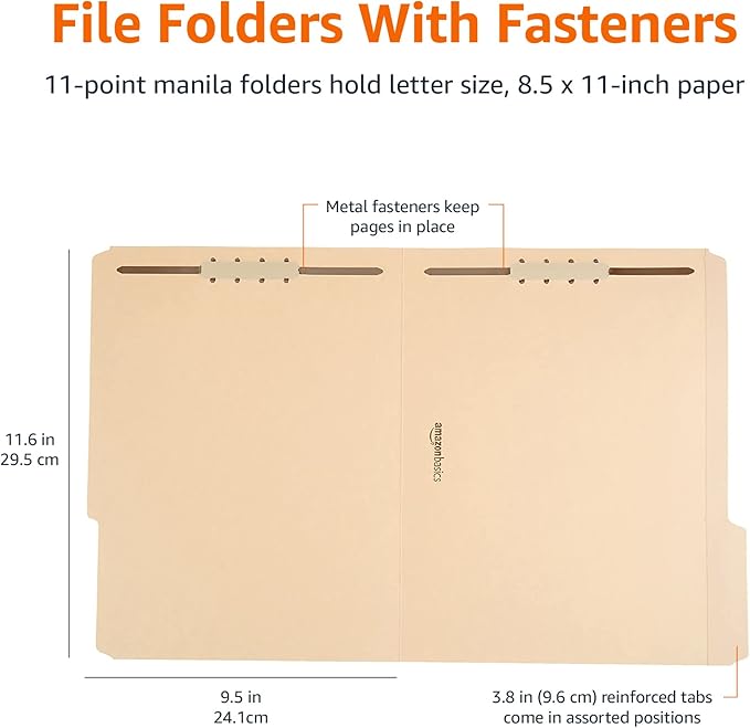 Amazon Basics Manila File Folders - Image 6