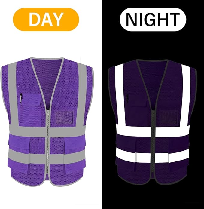 HYCOPROT High Visibility Mesh Safety Reflective Vest - Image 5