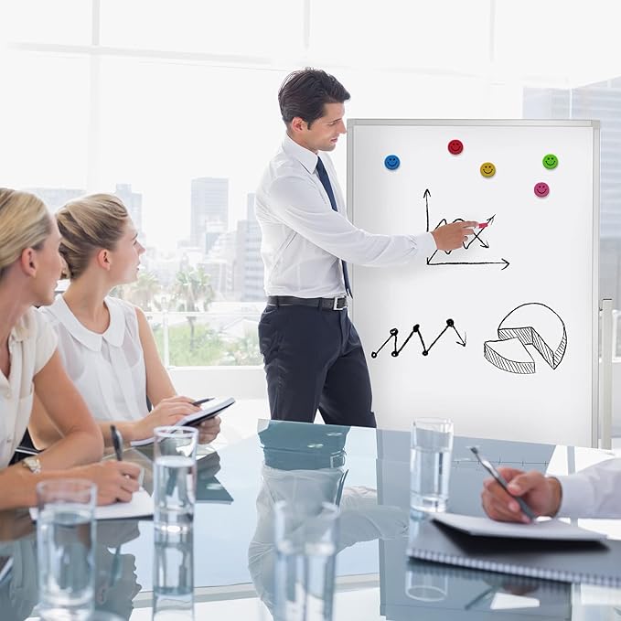 40" x 28" Mobile Dry Erase Whiteboard Double-Sided White Boards on Wheels - Image 7