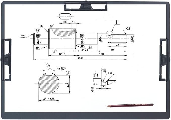 Acocony 11x17 Clipboard Three Clip Aluminium - Image 9