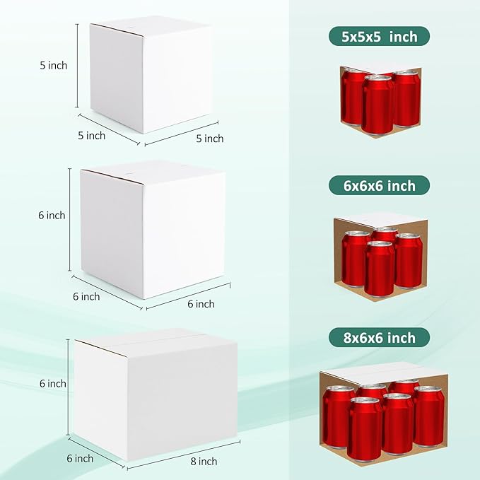 Eupako 30 Pack Small Shipping Boxes Assorted Sizes, Cardboard Boxes - Image 2