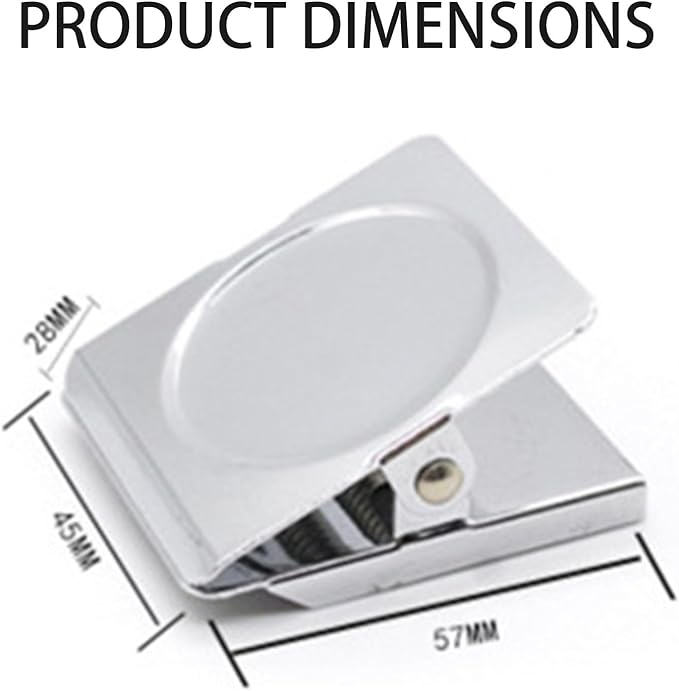 Square Strong Magnetic Clips, 1.8"-9 Pcs, 45 mm, Refrigerator Magnet Clips - Image 2