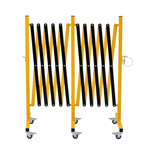 GYMTIME Industrial Expandable Metal Barricade, 16 Feet, Easily Assembled Safety by GYMTIME