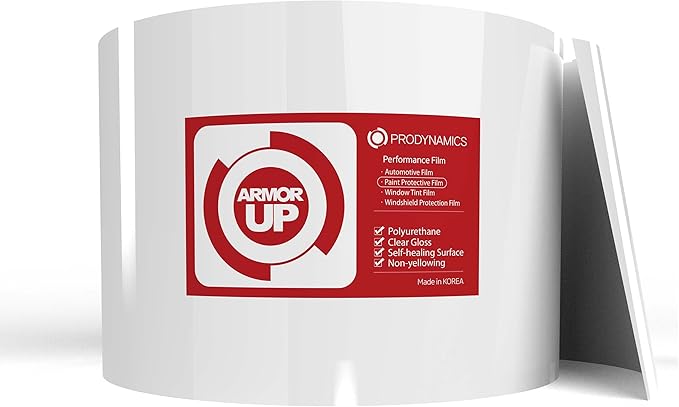 ARMOR UP 6"x40" Clear Paint Protection Film8-mil TPU Automotive Protector Wrap by ARMOR+UP
