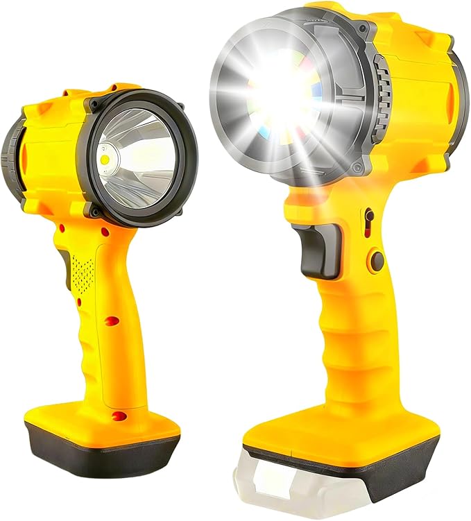 LED Work Light Compatible with DEWALT, Portable Dual Head Handheld Spotlight by LETOUR