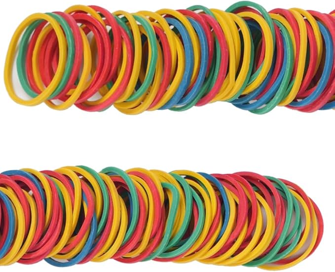 Rubber Bands Size#10 760pcs Elastic Rubber Band 1 inch Multicolour Rubber Bands - Image 6
