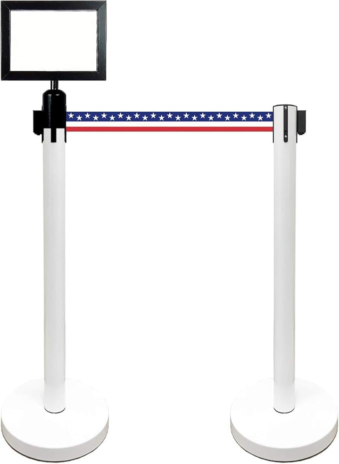 Retractable Stanchion, 6 SPECIALTY Posts + Signframe - Image 2