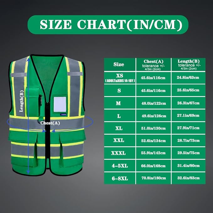 AYKRM Custom Logo Personalised Printed High Visibility Reflective 2 two tone - Image 3