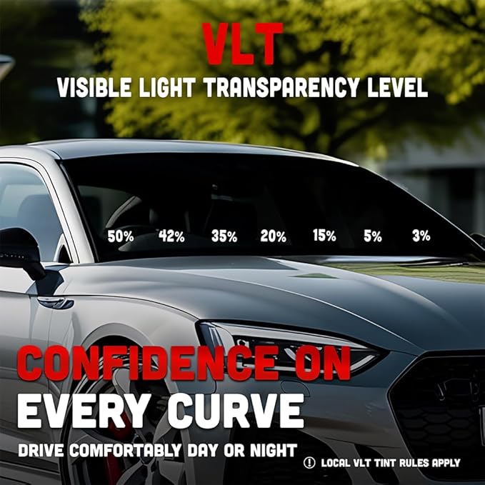 United Centurion Window Tint 35% VLT 24"Inx100'Ft 2Ply Nano Carbon - Image 3