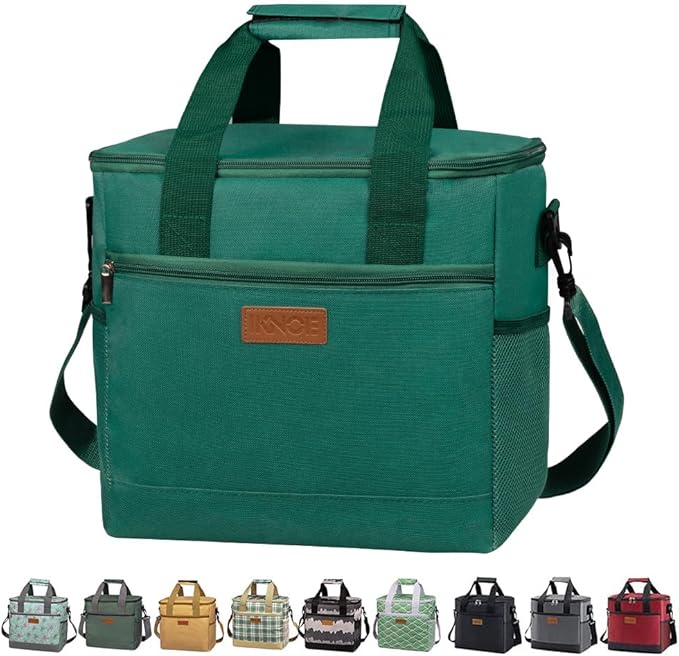 Iknoe Large Cooler Bag Collapsible 24 Can Insulated Bags Leakproof Lunch Cooler by Iknoe