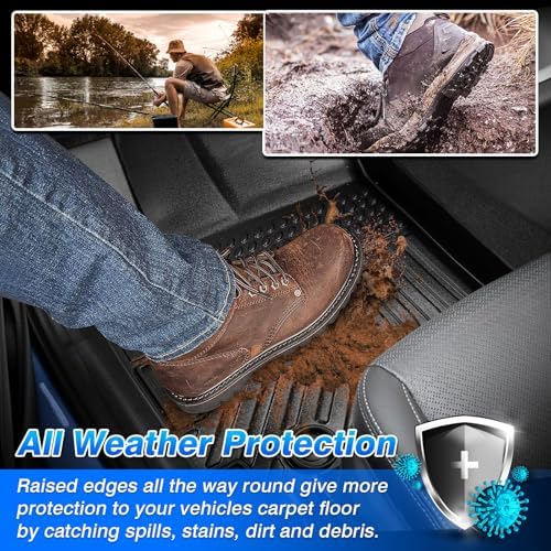Cartist Floor Mats for 2015-2020 Chevy Tahoe/GMC Yukon, All Weather Floor Liners for Tahoe Accessories, Heavy Duty TPE Car Mats, Car Accessories - Image 3