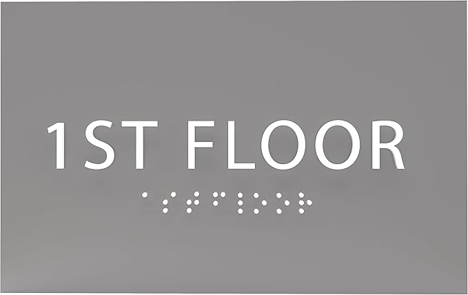 6" X4" 1st Floor Sign by ADACentralSigns