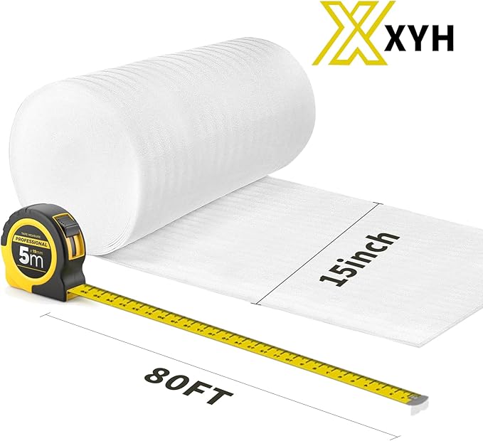 XYH Packing Foam Rolls, 15 "Wide X 160' Length Foam Wrap Rolls, Stuffing of - Image 2