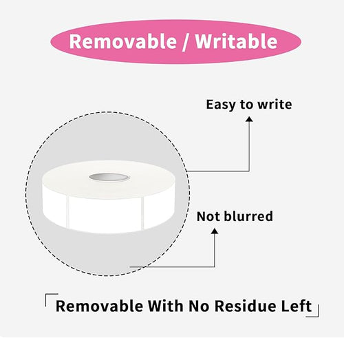 1000 Blank Removable Freezer Labels, Blank Removable Labels Water Oil Resistant - Image 2