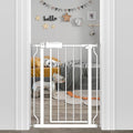 Narrow Baby Gate 24 to 29 Inch Wide Pet Gate Pressure Mounted No Drill Safety by FlowerFrail