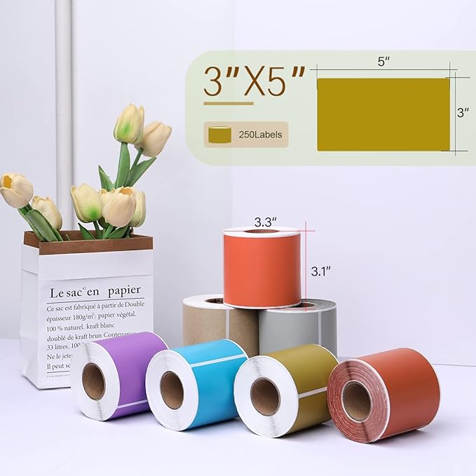 PARLAIM 3 X 5 inch Rectangle Inventory Labels Color Coding Stickers - Image 2
