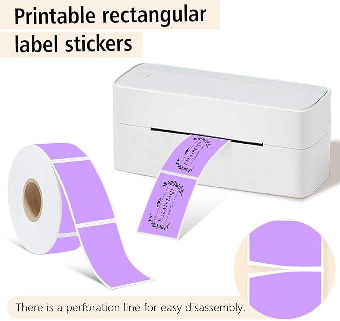 1x2 Inch Thermal Labels, Waterproof Removable Blank Stickers - Image 2