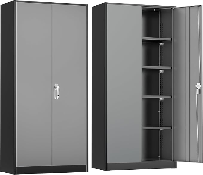 INTERGREAT Metal Storage Cabinet, Locking Tool Cabinets by INTERGREAT