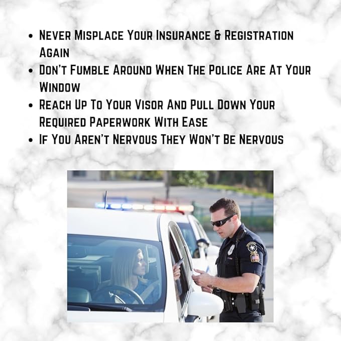 Car Registration and Insurance Holder Visor - Image 4