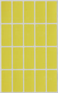 Royal Green Small Stickers Writable Labels in Yellow 1.57 inch x 0.75 inch by RoyalGreen