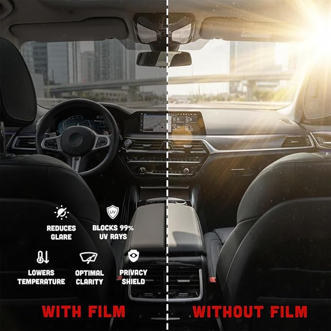 United Centurion Window Tint 35% VLT 24"Inx100'Ft 2Ply Nano Carbon - Image 4
