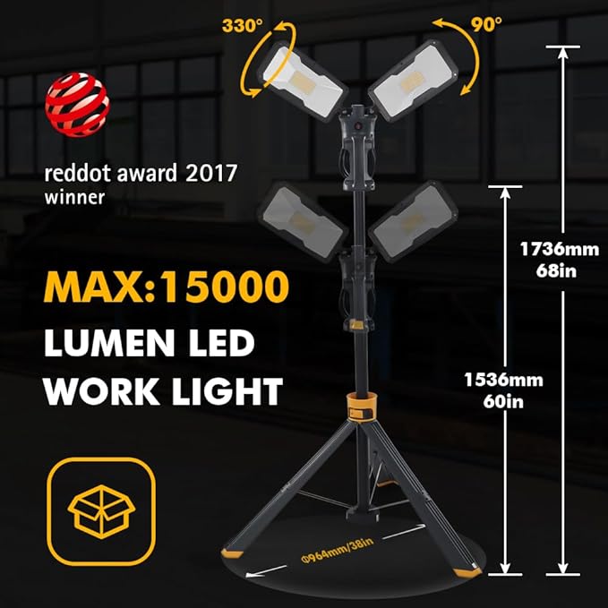 LUTEC 【Upgraded】 6290Max 15000 Lumen 138W Dimmable LED Work Light - Image 2