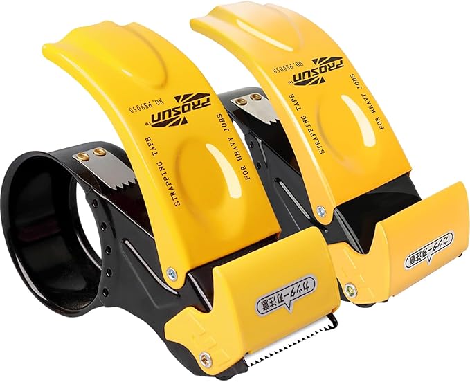 Packing Tape Dispenser Gun 2-Inch, 2 Pack Metal Tape Gun by IDHM