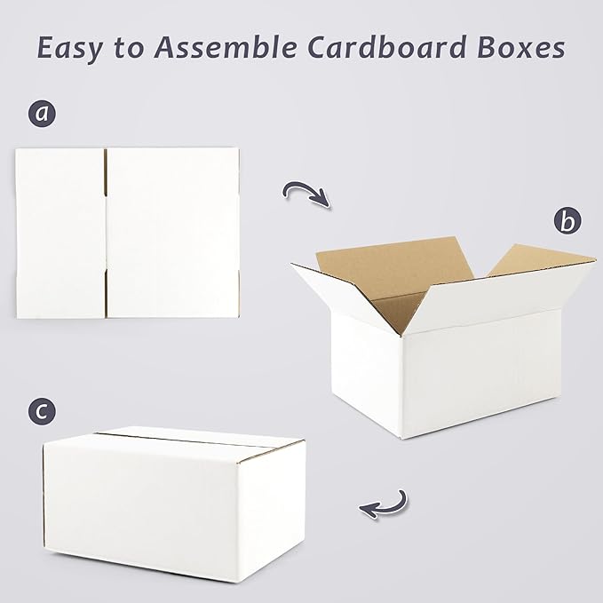 Frametory 8x6x4 Pack of 25 Corrugated Cardboard Packing Shipping Mailing Moving - Image 7