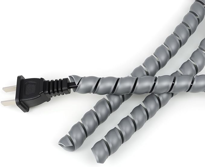 Spiral Wire Wrap, 33ft Spiral Cable Wrap Sleeve Hose by PursuingaBetterLife