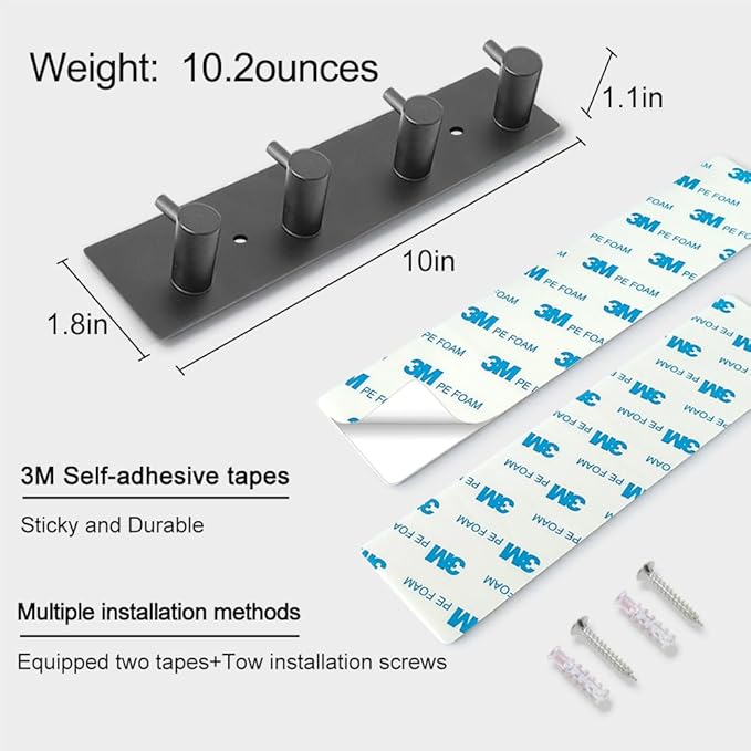 Key Hooks for Wall, Self Adhesive Key Holder for Wall - Image 7