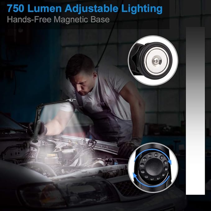 ORHOMELIFE Rechargeable LED Work Light - Image 5