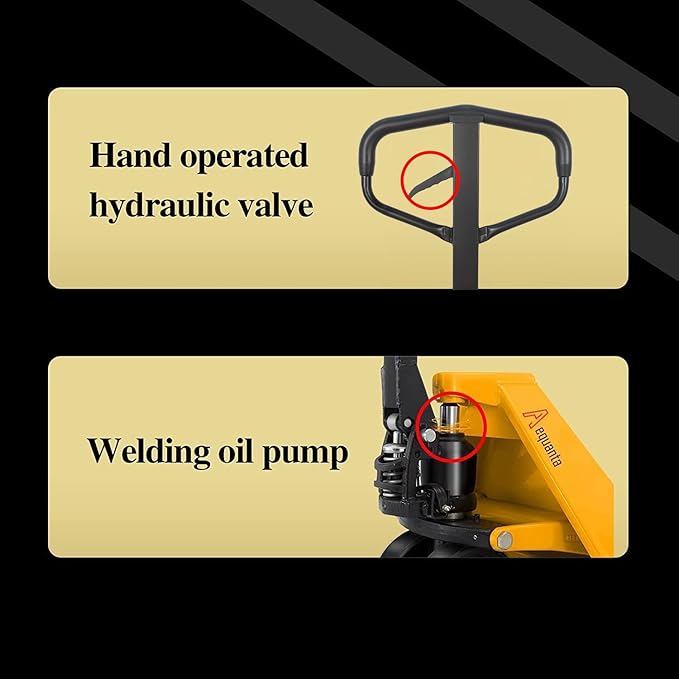 Manual Pallet Jack Industrial Hand Pallet Truck 48" Lx21'' W Forks 5500Lbs - Image 6