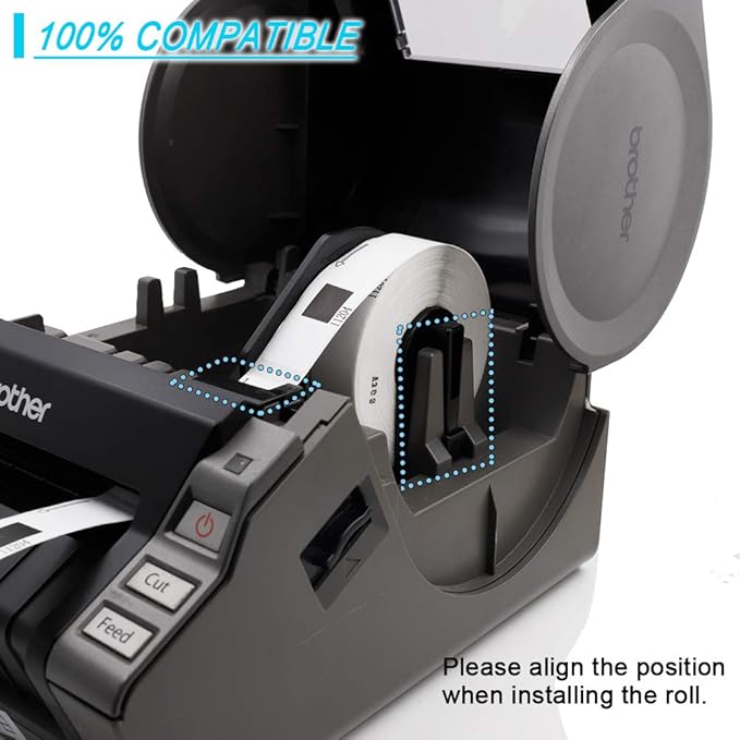 Label KINGDOM Compatible with Brother DK-1204 Die-Cut Label - Image 8