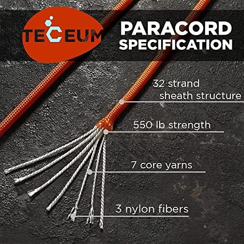 Paracord Rope 550 lb 4mm – Parachute Cord – Utility Camping Rope - Image 2